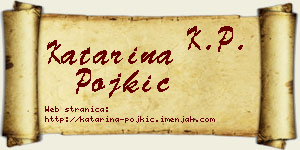 Katarina Pojkić vizit kartica